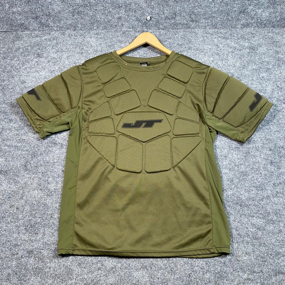 JT Paintball Padded Chest Protector Shirt Olive Green OSFM 36888